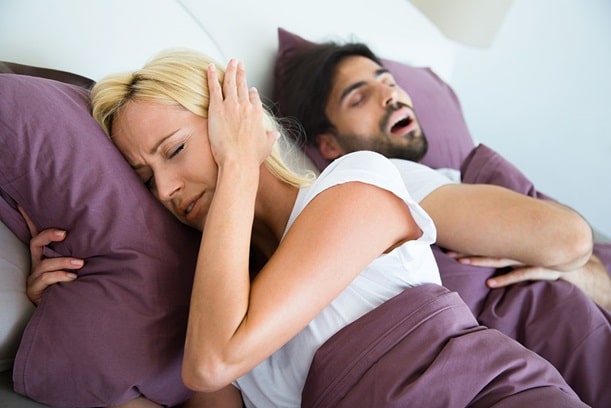 snoring couple